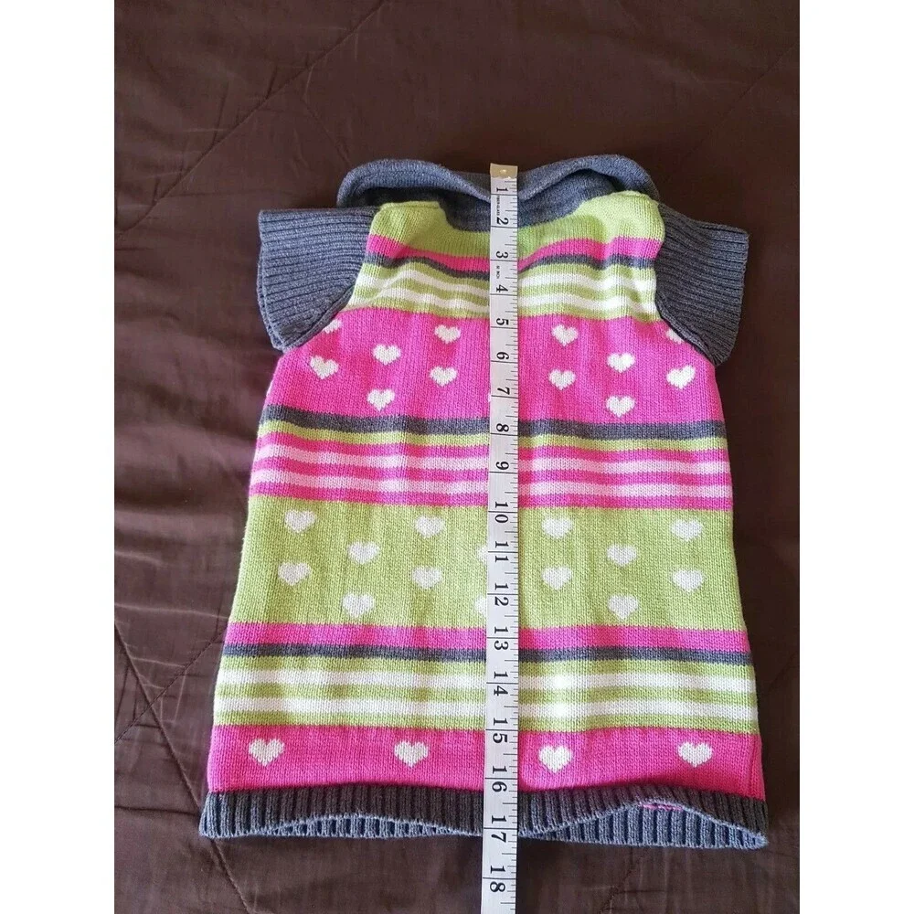 Gymboree Girls Sweater Size 3T Toddler Hearts Winter Christmas Cozy Comfy Baby